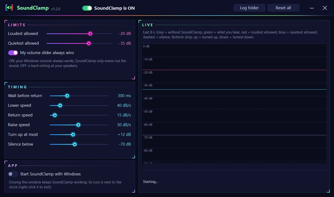 SoundClamp screenshot 1