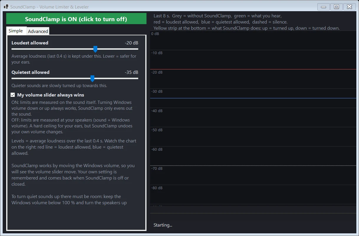 SoundClamp screenshot 2